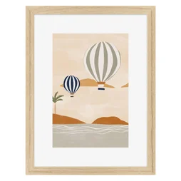 Image encadrée Montgolfière CEANOTHE l.32 x H.42 cm