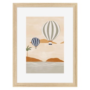 Image encadrée Montgolfière CEANOTHE l.32 x H.42 cm