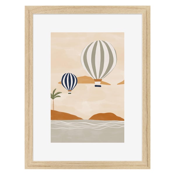 Image encadrée Montgolfière CEANOTHE l.32 x H.42 cm