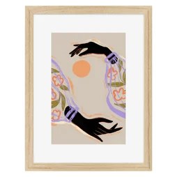 Image encadrée Abstract CEANOTHE l.32 x H.42 cm