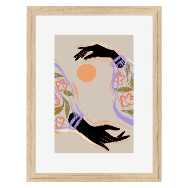 Image encadrée Abstract CEANOTHE l.32 x H.42 cm