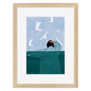 Image encadrée Bird CEANOTHE l.32 x H.42 cm