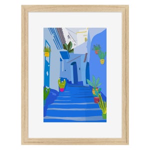 Image encadrée Ruelle CEANOTHE l.32 x H.42 cm