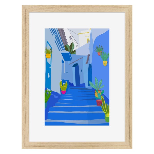 Image encadrée Ruelle CEANOTHE l.32 x H.42 cm