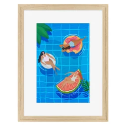 Image encadrée Amies CEANOTHE l.32 x H.42 cm