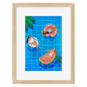 Image encadrée Amies CEANOTHE l.32 x H.42 cm