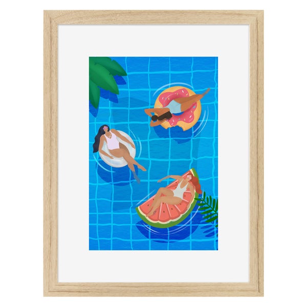 Image encadrée Amies CEANOTHE l.32 x H.42 cm