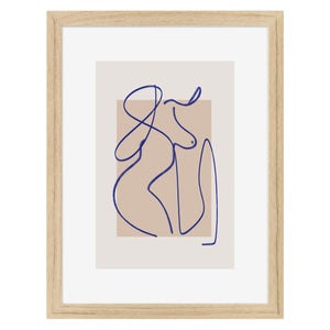 Image encadrée Feminité CEANOTHE l.32 x H.42 cm