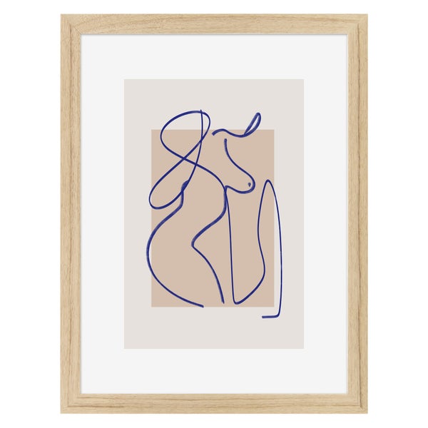 Image encadrée Feminité CEANOTHE l.32 x H.42 cm