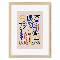 Image encadrée Déco CEANOTHE l.32 x H.42 cm