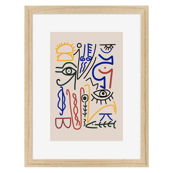Image encadrée Déco CEANOTHE l.32 x H.42 cm