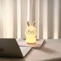 Lampe Bunny rechargeable, pvc, blanc, H.16 cm, LED