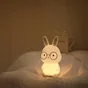 Lampe Bunny rechargeable, pvc, blanc, H.16 cm, LED