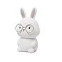 Lampe Bunny rechargeable, pvc, blanc, H.16 cm, LED