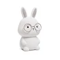 Lampe Bunny rechargeable, pvc, blanc, H.16 cm, LED