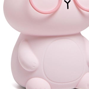 Lampe Bunny rechargeable, pvc, rose, H.16 cm LED