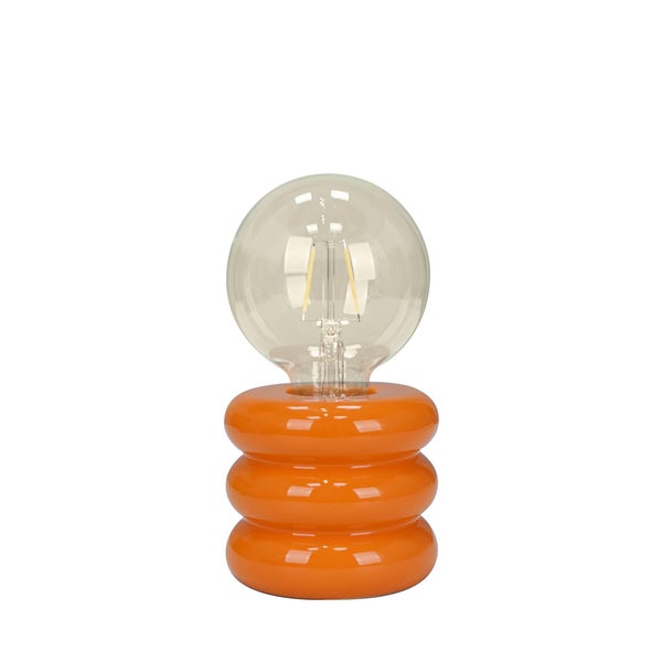 Lampe Boppo, céramique, orange, H.9 cm, E27