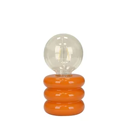 Lampe Boppo, céramique, orange, H.9 cm, E27