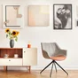 Lampe Boppo, céramique, orange, H.9 cm, E27