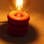 Lampe Boppo, céramique, orange, H.9 cm, E27