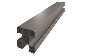 Poteau angle PVC Clea quartz, l.9 x P.9 x H.230 cm
