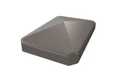 Chapeau poteau angle PVC CLEA quartz