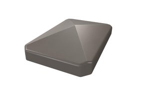Chapeau poteau angle PVC CLEA quartz
