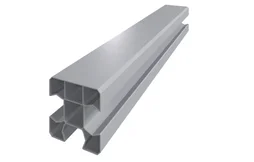 Poteau angle PVC Clea gris, l.9 x P.9 x H.230 cm