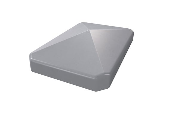 Chapeau poteau angle PVC CLEA gris