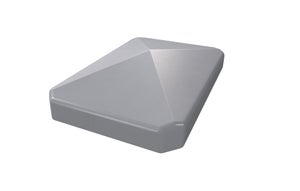 Chapeau poteau angle PVC CLEA gris