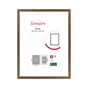 Cadre milo bois 30x40 noyer INSPIRE