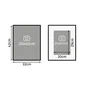 Cadre milo bois 30x40 noyer INSPIRE