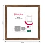 Cadre milo bois 20x20 noyer INSPIRE