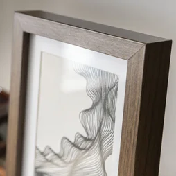 Cadre milo bois 24x30 noyer INSPIRE