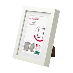 Cadre Milo, 13 x 18 cm blanc, INSPIRE