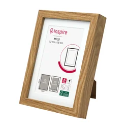 Cadre Milo, 13 x 18 cm chêne clair, INSPIRE