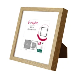 Cadre milo bois 20x20 chêne clair INSPIRE