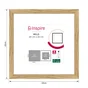 Cadre milo bois 20x20 chêne clair INSPIRE