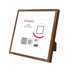 Cadre milo bois 30x30 noyer INSPIRE