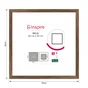 Cadre milo bois 30x30 noyer INSPIRE