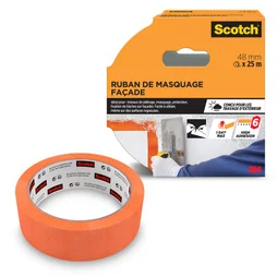 Ruban de masquage extérieur SCOTCH l.48 mm x L.25 m surfaces rugueuses
