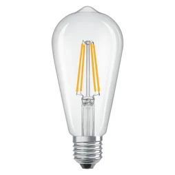 Ampoule led à filament, Edison E27, 1055lm = 75W, blanc très chaud, LEXMAN