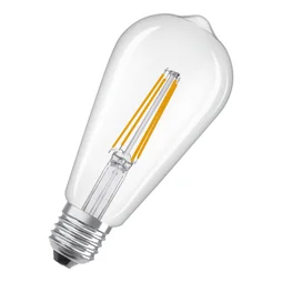 Ampoule led edison verre e27 3,4w=40w 470lm claire 2700k lexman