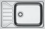 Evier à encastrer 1 grand bac avec égouttoir inox anti-rayures LOKI 2 gris