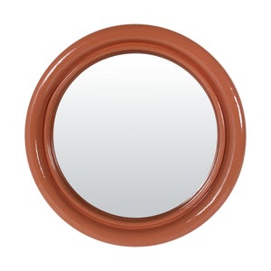 Miroir rond résine orange Color diam.14.5 cm