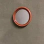 Miroir rond résine orange Color diam.14.5 cm