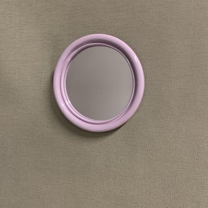 Miroir rond résine lilas Color diam.14.5 cm