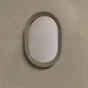 Miroir ovale résine vert Color, l.15.8 x H.22 cm