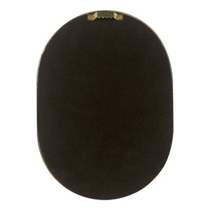 Miroir ovale résine vert Color, l.15.8 x H.22 cm
