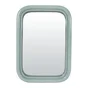 Miroir rectangulaire résine bleu clair Color, l.15.5 x H.22 cm